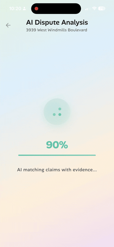 AI-driven dispute analysis in DepositGenie matches each landlord charge with your photos