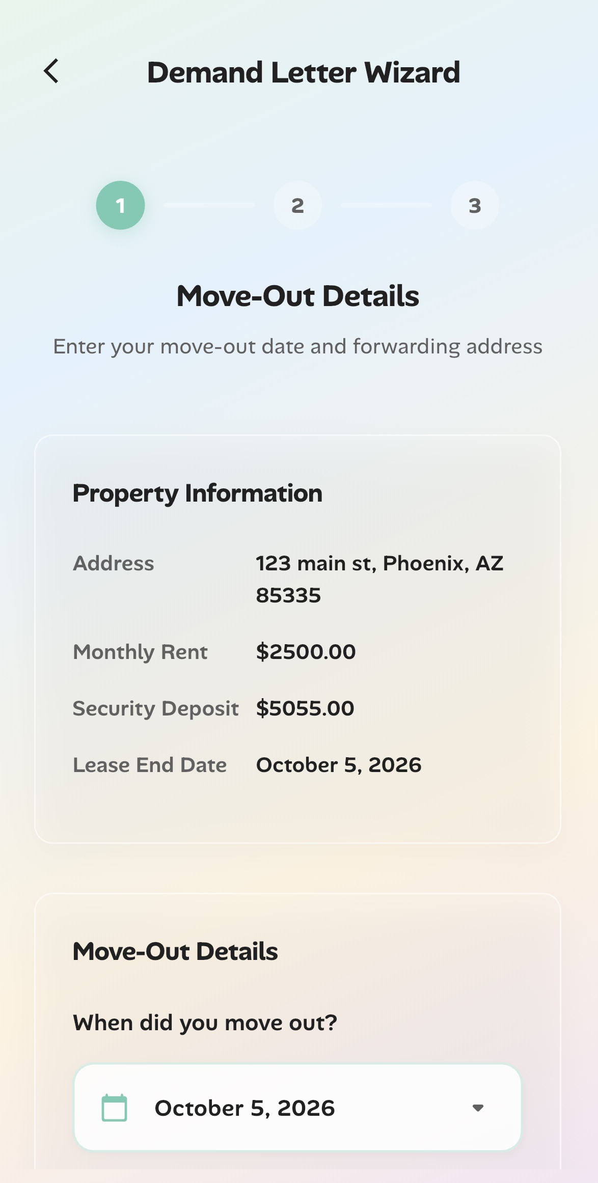 State-compliant letter generation wizard for demand, inspection, and dispute letters